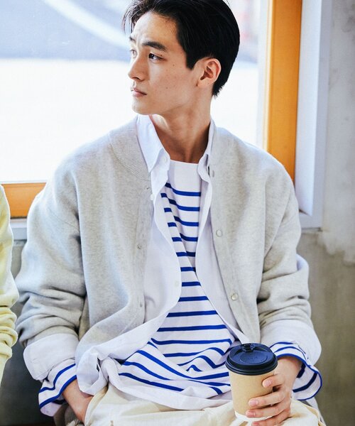 MONT KEMMEL(モンケメル)の「◆【MONT KEMMEL/モンケメル】別注バスクボーダーシャツ(Tシャツ/カットソー・メンズ・ブラック系2/ブルー系7/レッド系4/ネイビー系2/ブラック系4・03/02)」の11枚目の写真