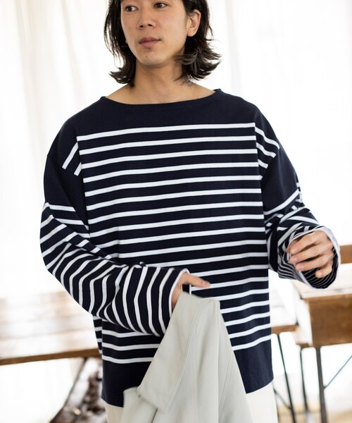 MONT KEMMEL(モンケメル)の「◆【MONT KEMMEL/モンケメル】別注バスクボーダーシャツ(Tシャツ/カットソー・メンズ・ブラック系2/ブルー系7/レッド系4/ネイビー系2/ブラック系4・03/02)」の14枚目の写真