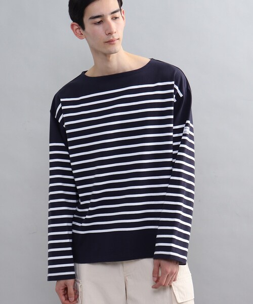 MONT KEMMEL(モンケメル)の「◆【MONT KEMMEL/モンケメル】別注バスクボーダーシャツ(Tシャツ/カットソー・メンズ・ブラック系2/ブルー系7/レッド系4/ネイビー系2/ブラック系4・03/02)」の6枚目の写真