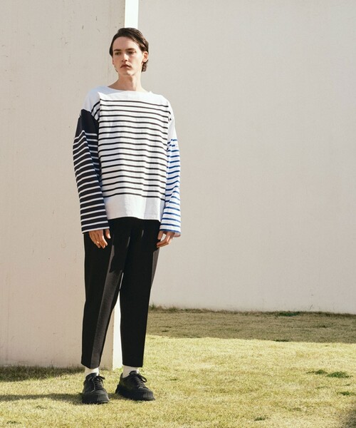 MONT KEMMEL(モンケメル)の「◆【MONT KEMMEL/モンケメル】別注バスクボーダーシャツ(Tシャツ/カットソー・メンズ・ブラック系2/ブルー系7/レッド系4/ネイビー系2/ブラック系4・03/02)」の17枚目の写真