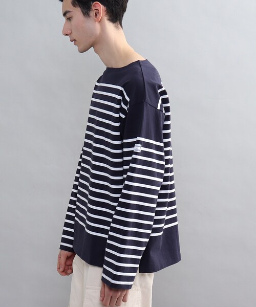 MONT KEMMEL(モンケメル)の「◆【MONT KEMMEL/モンケメル】別注バスクボーダーシャツ(Tシャツ/カットソー・メンズ・ブラック系2/ブルー系7/レッド系4/ネイビー系2/ブラック系4・03/02)」の7枚目の写真