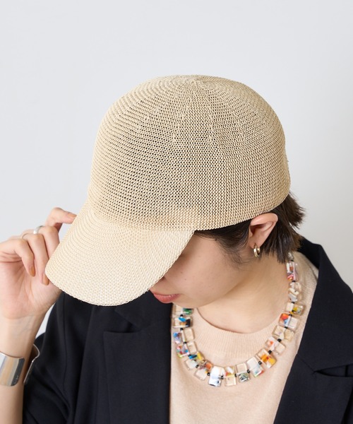 Omekashi(オメカシ)の「ペーパーサーモキャップ(キャップ・レディース・ベージュ/ブラック・ONE SIZE)」の6枚目の写真