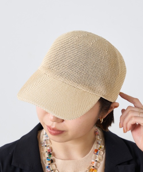 Omekashi(オメカシ)の「ペーパーサーモキャップ(キャップ・レディース・ベージュ/ブラック・ONE SIZE)」の8枚目の写真