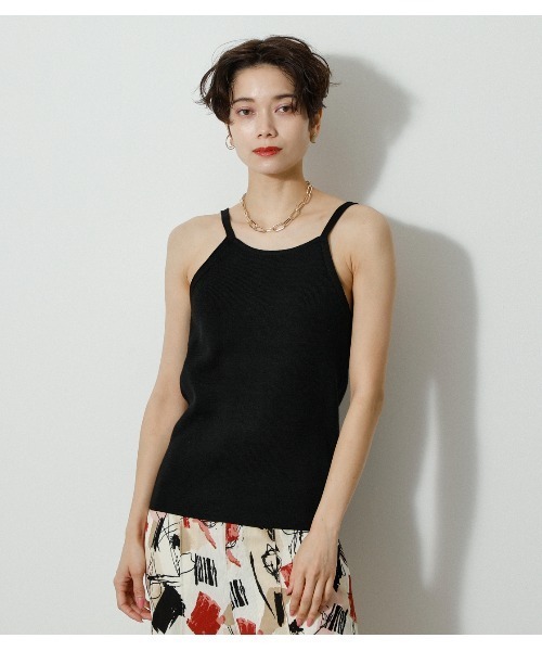 AZUL by moussy(アズールバイマウジー)の「2WAY FRONT TWIST SET KNIT TOPS/ツーウェイツイストセットニットトップス(ニット/セーター・レディース・ライトイエロー/ブラック/オフホワイト/スモークピンク・MEDIUM/SMALL)」の17枚目の写真