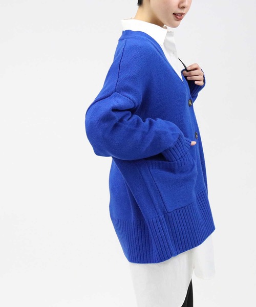 HONEYSUCKLE ROSE（ハニーサックルローズ）の「【HONEYSUCKLE ROSE】カラーゆるっとカーディガン（カーディガン/ボレロ・レディース・ブルー/ピンク/グリーン・M/L）」の11枚目の写真