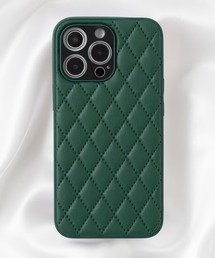 emonique（エモニーク）の「iPhone PUレザー キルティングデザイン スマホケース カバー 【12/12pro/13/13pro/SE対応】（スマホケース/カバー・メンズ）」