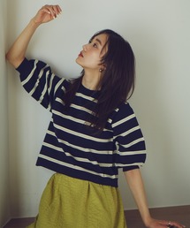 N.（N. Natural Beauty Basic） | ◆マルチボーダーパフニット(ニット/セーター)