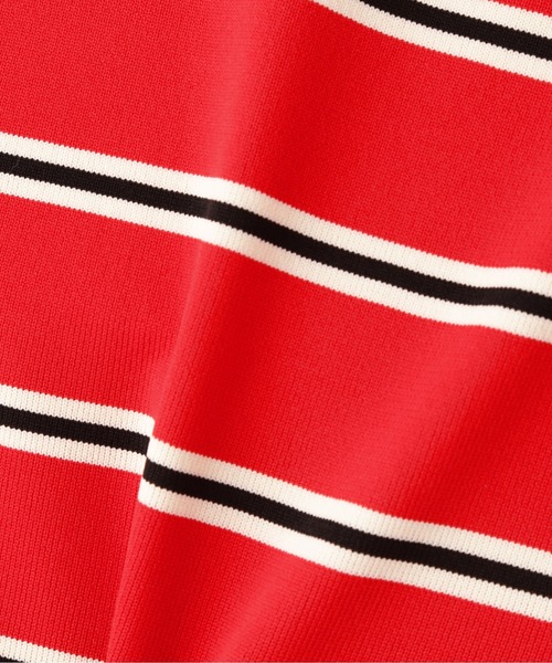 N.（N. Natural Beauty Basic）（エヌエヌナチュラルビューティーベーシック）の「◆マルチボーダーパフニット（ニット/セーター・レディース・ネイビー/レッド/ライラック・MEDIUM）」の18枚目の写真