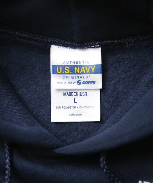 SOFFE(ソフィー)の「SOFFE OFFICIAL U.S.NAVY UNIFORM フィジカル トレーニング スウェットパーカー(パーカー・メンズ・ダークネイビー・S/M/L/XL/XXL)」の18枚目の写真