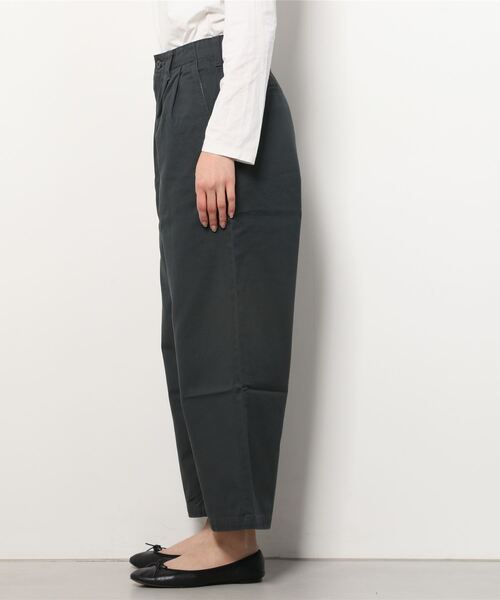 SETTO（セット）の「RARE CHINO：ワイドタックパンツ（チノパンツ・レディース・ダークグレー/ベージュ・S/XS/M/L）」の14枚目の写真