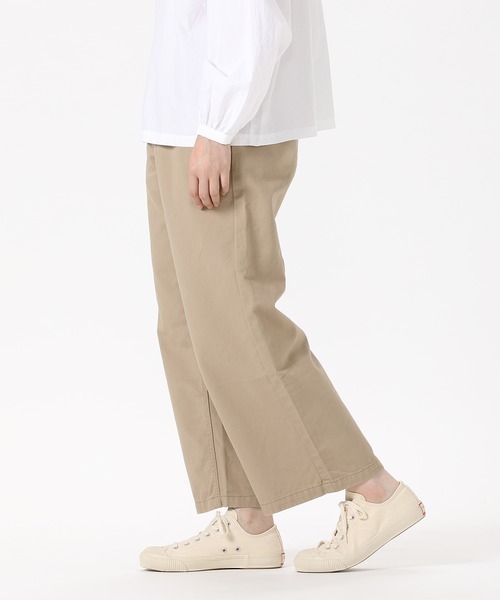 SETTO（セット）の「RARE CHINO：ワイドタックパンツ（チノパンツ・レディース・ダークグレー/ベージュ・S/XS/M/L）」の7枚目の写真