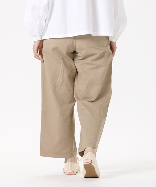 SETTO（セット）の「RARE CHINO：ワイドタックパンツ（チノパンツ・レディース・ダークグレー/ベージュ・S/XS/M/L）」の15枚目の写真