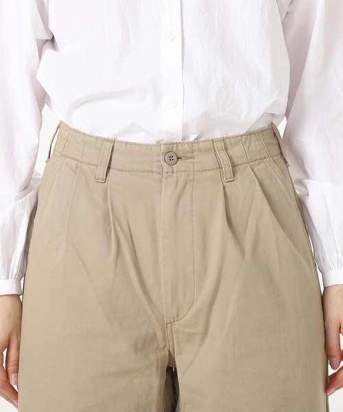 SETTO（セット）の「RARE CHINO：ワイドタックパンツ（チノパンツ・レディース・ダークグレー/ベージュ・S/XS/M/L）」の9枚目の写真