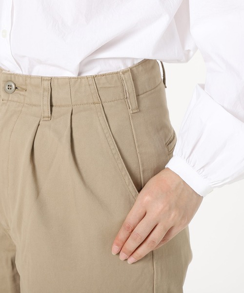 SETTO（セット）の「RARE CHINO：ワイドタックパンツ（チノパンツ・レディース・ダークグレー/ベージュ・S/XS/M/L）」の13枚目の写真
