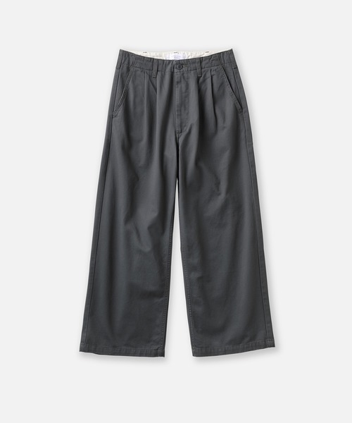 SETTO（セット）の「RARE CHINO：ワイドタックパンツ（チノパンツ・レディース・ダークグレー/ベージュ・S/XS/M/L）」の17枚目の写真