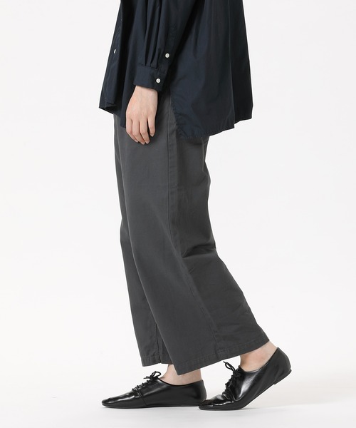 SETTO（セット）の「RARE CHINO：ワイドタックパンツ（チノパンツ・レディース・ダークグレー/ベージュ・S/XS/M/L）」の12枚目の写真
