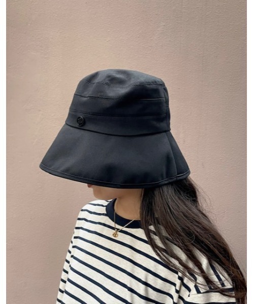 Lamoa(ラモア)の「Lamoa/ワンポイント シンプル バケットハット(ハット・レディース・ホワイト/ブラック/ブラウン・FREE)」の3枚目の写真