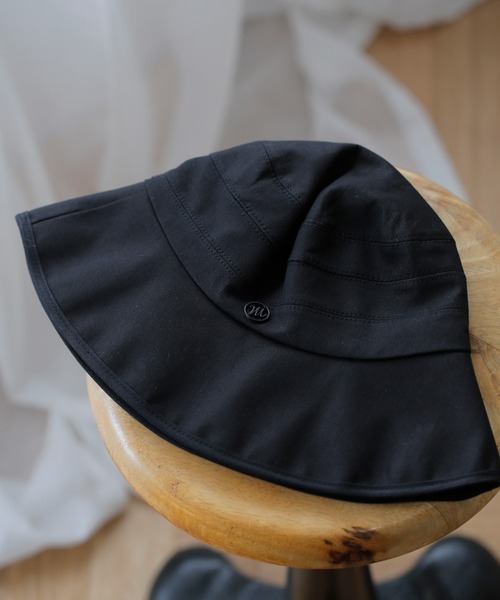 Lamoa(ラモア)の「Lamoa/ワンポイント シンプル バケットハット(ハット・レディース・ホワイト/ブラック/ブラウン・FREE)」の8枚目の写真