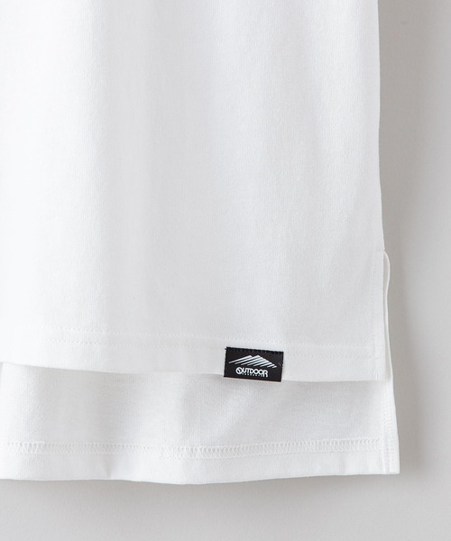 OUTDOOR PRODUCTS(アウトドアプロダクツ)の「USAコットン袖切替プリントTシャツ ビッグシルエット コットン100%(Tシャツ/カットソー・レディース・オリーブ/ベージュ/ネイビー・FREE)」の8枚目の写真
