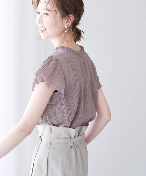 【WEB限定】【2WAY】プリーツブラウス