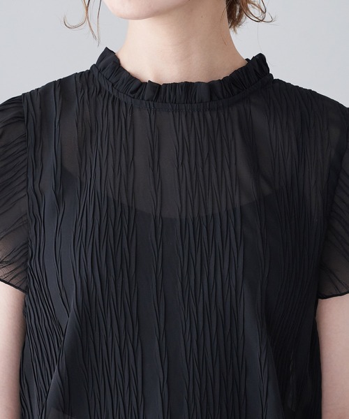 【WEB限定】【2WAY】プリーツブラウス