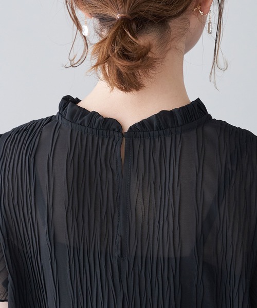 【WEB限定】【2WAY】プリーツブラウス