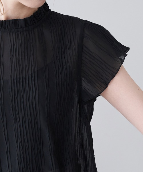 【WEB限定】【2WAY】プリーツブラウス
