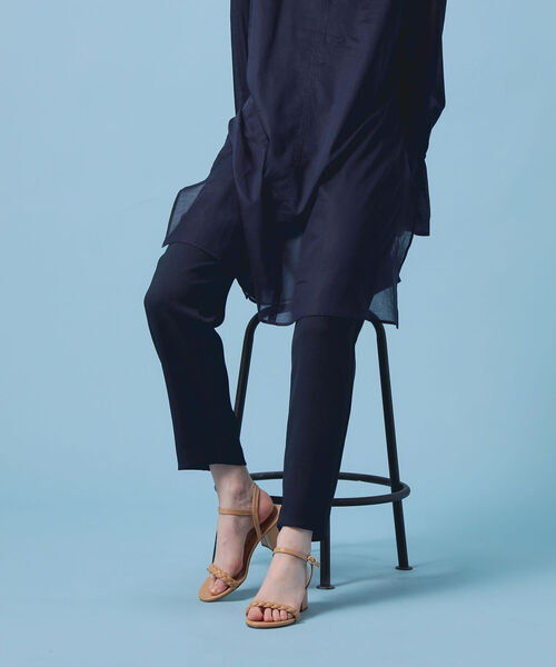 NOLLEY’S（ノーリーズ）の「エアウォッシュパーフェクトパンツ（その他パンツ・レディース・ホワイト/ブラック/ミント/ネイビー/グレイッシュブルー・34/36/38/40）」の5枚目の写真