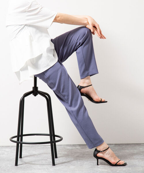 NOLLEY’S（ノーリーズ）の「エアウォッシュパーフェクトパンツ（その他パンツ・レディース・ホワイト/ブラック/ミント/ネイビー/グレイッシュブルー・34/36/38/40）」の10枚目の写真