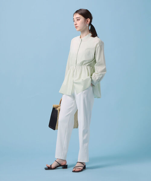 NOLLEY’S（ノーリーズ）の「エアウォッシュパーフェクトパンツ（その他パンツ・レディース・ホワイト/ブラック/ミント/ネイビー/グレイッシュブルー・34/36/38/40）」の13枚目の写真