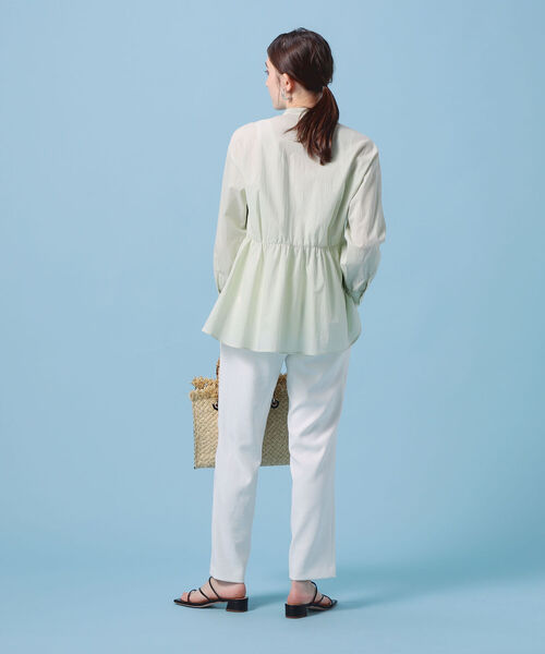 NOLLEY’S（ノーリーズ）の「エアウォッシュパーフェクトパンツ（その他パンツ・レディース・ホワイト/ブラック/ミント/ネイビー/グレイッシュブルー・34/36/38/40）」の15枚目の写真
