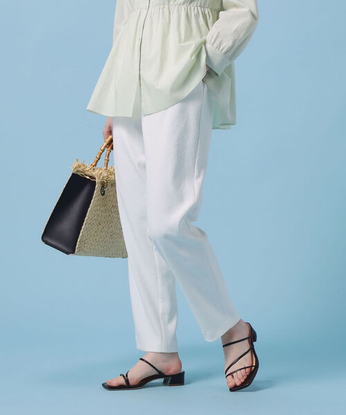 NOLLEY’S（ノーリーズ）の「エアウォッシュパーフェクトパンツ（その他パンツ・レディース・ホワイト/ブラック/ミント/ネイビー/グレイッシュブルー・34/36/38/40）」の17枚目の写真