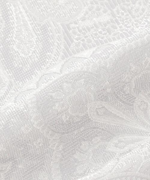 green label relaxing（グリーンレーベルリラクシング）の「GLR シルク フォーマル ペイズリー ポケットチーフ（ポケットチーフ・メンズ・ホワイト/シルバー・FREE）」の5枚目の写真