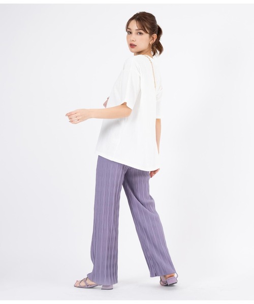 CHILLE(チル)の「ウェーブプリーツゆったりパンツ(その他パンツ・レディース・イエロー/パープル/ブルー・FREE)」の14枚目の写真