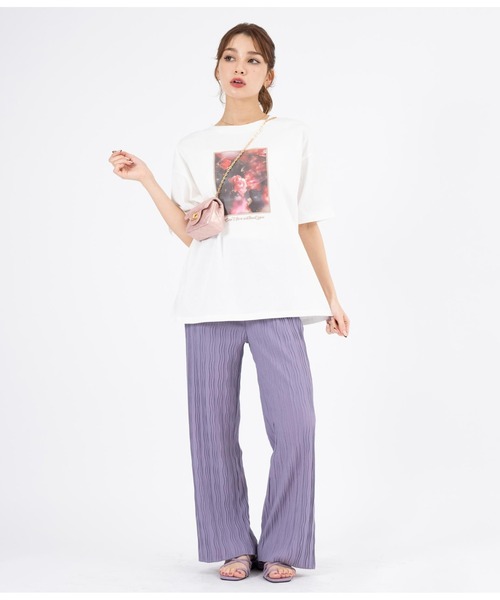 CHILLE(チル)の「ウェーブプリーツゆったりパンツ(その他パンツ・レディース・イエロー/パープル/ブルー・FREE)」の17枚目の写真