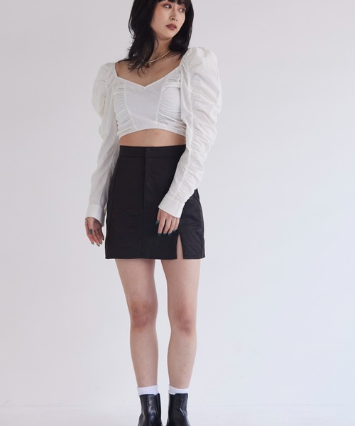 FIG&VIPER（フィグアンドバイパー）の「カーゴミニSK（スカート・レディース・ブラック/ベージュ・SMALL/MEDIUM）」の21枚目の写真