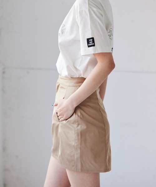FIG&VIPER（フィグアンドバイパー）の「カーゴミニSK（スカート・レディース・ブラック/ベージュ・SMALL/MEDIUM）」の3枚目の写真