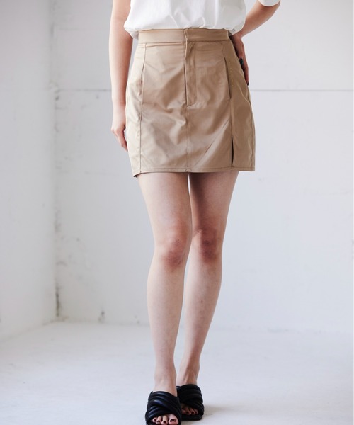 FIG&VIPER（フィグアンドバイパー）の「カーゴミニSK（スカート・レディース・ブラック/ベージュ・SMALL/MEDIUM）」の5枚目の写真