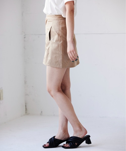 FIG&VIPER（フィグアンドバイパー）の「カーゴミニSK（スカート・レディース・ブラック/ベージュ・SMALL/MEDIUM）」の6枚目の写真