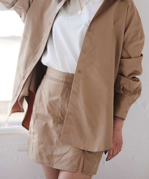 FIG&VIPER（フィグアンドバイパー）の「カーゴミニSK（スカート・レディース・ブラック/ベージュ・SMALL/MEDIUM）」の9枚目の写真