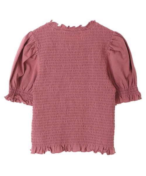 31 Sons de mode（トランテアン　ソン　ドゥ　モード）の「シャーリングパフスリーブカットソー（Tシャツ/カットソー・レディース・ブラック/オフホワイト/ピンク・36）」の13枚目の写真