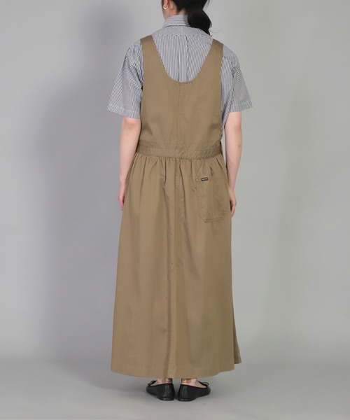 OMNIGOD（オムニゴッド）の「[OMNIGOD womens / オムニゴッド] スラブブロークンツイル サロペットスカート（サロペット/オーバーオール・レディース・ベージュ/ネイビー・FREE）」の7枚目の写真
