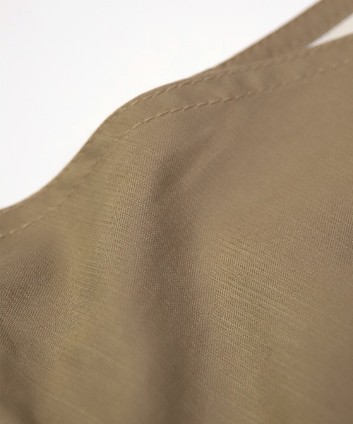 OMNIGOD（オムニゴッド）の「[OMNIGOD womens / オムニゴッド] スラブブロークンツイル サロペットスカート（サロペット/オーバーオール・レディース・ベージュ/ネイビー・FREE）」の19枚目の写真