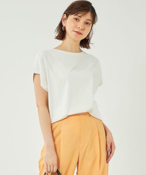 【矢野未希子さん着用】トラップウエストフレアスリーブカットソ―Tシャツ