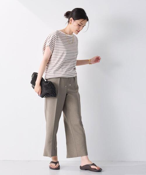 【矢野未希子さん着用】トラップウエストフレアスリーブカットソ―Tシャツ