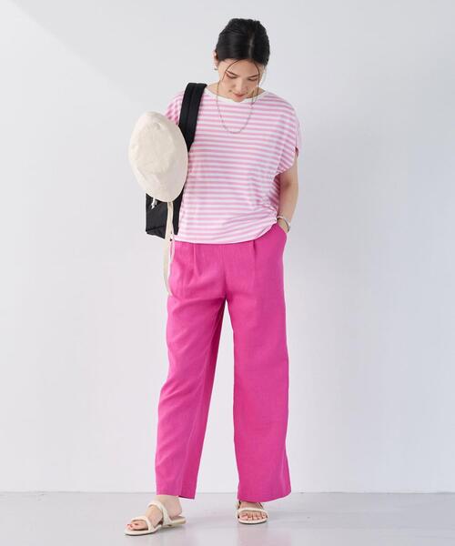 【矢野未希子さん着用】トラップウエストフレアスリーブカットソ―Tシャツ