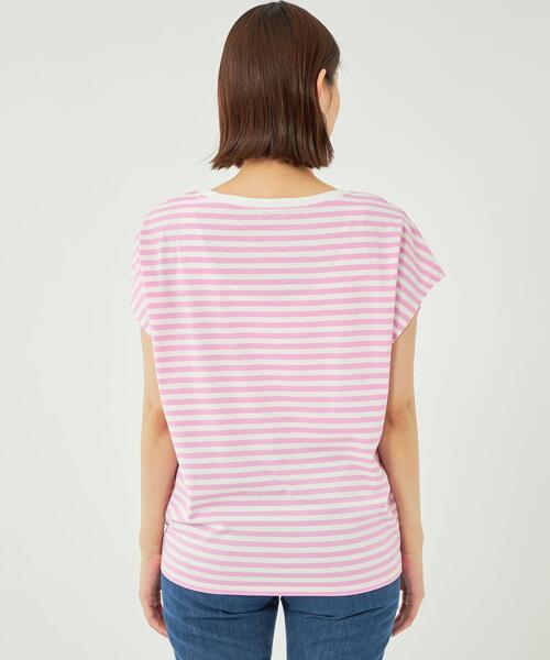 【矢野未希子さん着用】トラップウエストフレアスリーブカットソ―Tシャツ