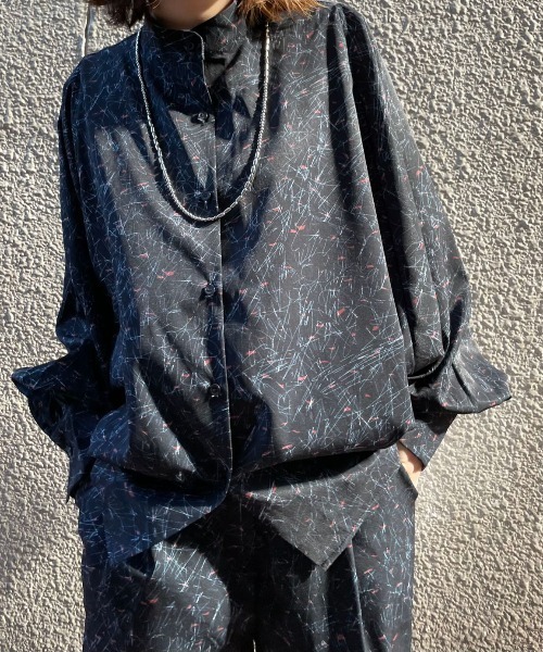 EACH.（イーチ）の「EACH（イーチ）PRINT DOLMAN SLEEVE SHIRT/プリントドルマンスリーブシャツ（シャツ/ブラウス・レディース・ブラック・FREE）」の10枚目の写真