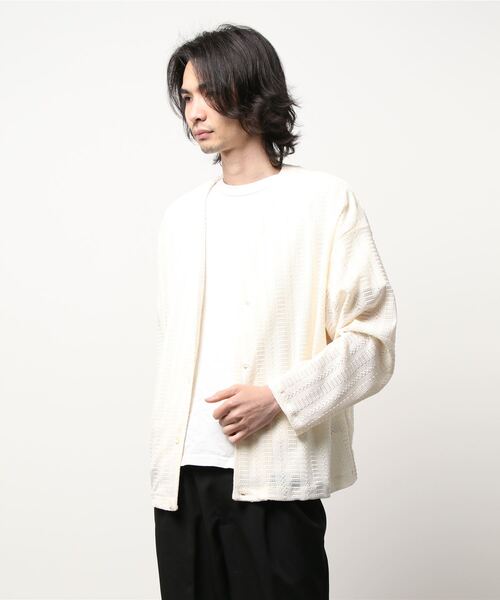 ATLANE 透かし編みニットソーVネックカーディガンボレロ（カーディガン/ボレロ）｜JUGLANS（ユグランス） 6,776円