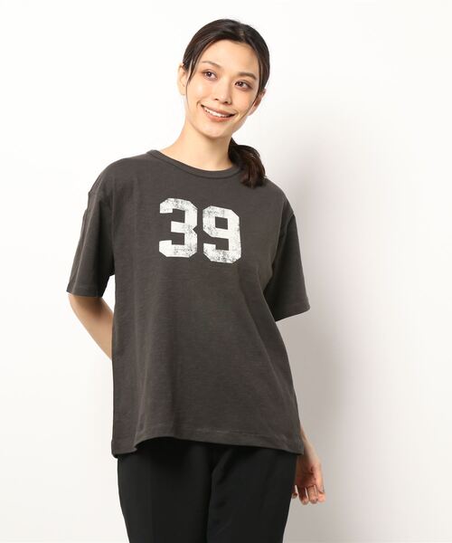 AMERICAN HOLIC（アメリカンホリック）の「39 ロゴカットプルオーバー（Tシャツ/カットソー・レディース・チャコールグレー・M/L）」の2枚目の写真